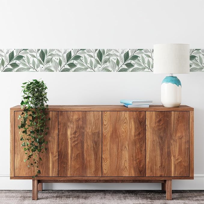 HOMETITUTE Wallpaper Border 4x196 Inch Peel and Stick PVC Wall Border Wallpaper - Image 9