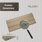 Wall!Supply 3D Wall Panels – Faux Natural Wood Round Slatted – Lightweight Foam - Image 6