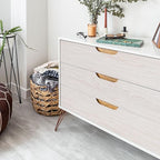 White Wood Contact Paper for Cabinets Drawers Wood Grain Peel and Stick - Image 5