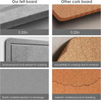 Lightomorrow Bulletin Board, 36 x 24 inches Felt Board - Image 6