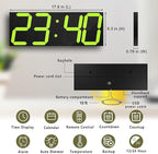 CHKOSDA LED Large Digital Wall Clock, Oversize Digital Clock - Image 2