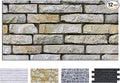 COMSTICKC 3D Stone Wall Panel Peel and Stick, DIY Lightweight PVC Stone Brick by COMSTICKCDECOR