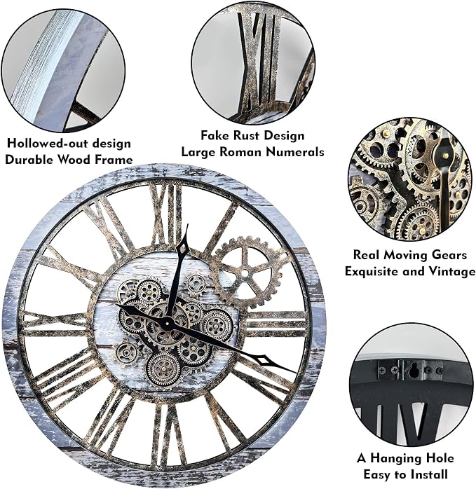 B-Style 36 Inch Large Wall Clock - Image 2