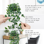 Waipfaru 2Pcs Fake Hanging Plants - Image 4