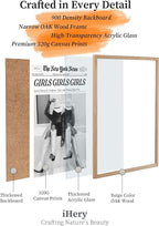 iHery Girls Just Wanna Have Fun Framed Trendy Cowgirl NewsPaper Wall Art - Image 4
