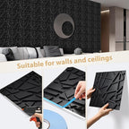 Heikki 30 Pack 3D Wall Panel for Interior Wall Décor, PVC Flower Textured Wall - Image 3