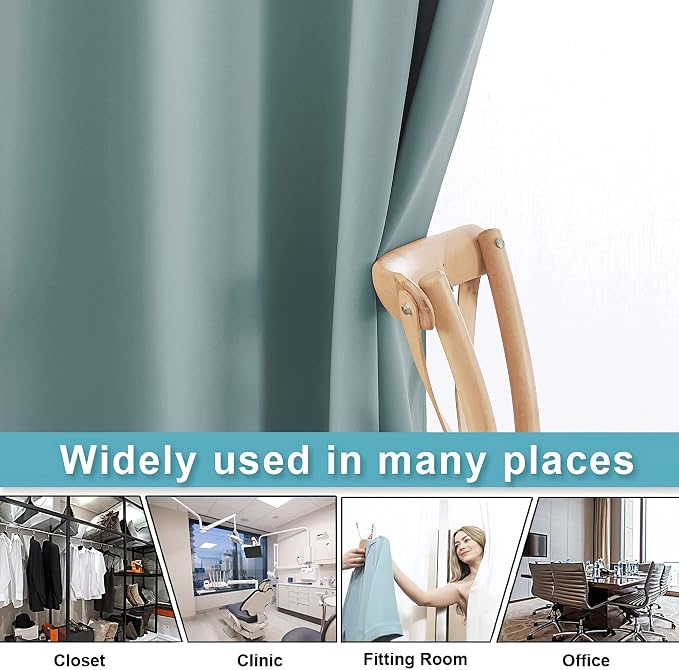 RYB HOME Privacy Curtain for Sliding Glass Door, Light Block Noise Reduce - Image 5