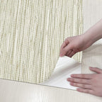 HueBurst Grasscloth Peel and Stick Wallpaper 17.3" x 197" Renter Friendly - Image 7