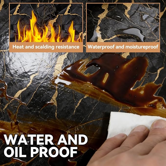 KASARO Peel and Stick Backsplash Wall Tile, 118 × 47 inch Self-Adhesive Thicker - Image 6