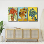 Wieco Art 3 Panels Canvas Prints of Vincent Van Gogh Paintings Reproduction Red - Image 4