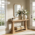 WallBeyond 28" x 40" Rounded Corner Arch Wall Mirror - Image 3