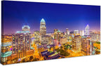 Charlotte Skyline Wall Art North Carolina City Wall Art Decor by HOME