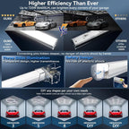 14-Hexagon LED Garage Light, 600W 60, 800LM Honeycomb Ceiling Light - Image 4