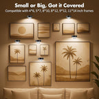 3Pcs Picture Lights for Wall Battery Operated, Magnetic Led Painting Light - Image 6