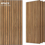 TO-TH Wood-Look Sound Panels, 4 Pack 47.2” x 23.6” Soundproof Wall Panels by TO-TH