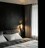 Peel and Stick Wallpaper Black Crocodile Wall Paper Modern Textured - Image 6