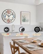 Decorative Wall Clocks Batterys Operated, Retro Wall Clock - Image 5