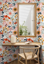 HAOKHOME Boho Peel and Stick Wallpaper Floral Wall Paper Removable - Image 4