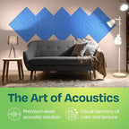 Acoustic Panels 12-Pack Soundproof Wall Panels 12"x12"x0.4" Decorative Sound - Image 2