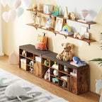 DINZI LVJ Long Wall Shelves, 55.1Inch Wall Mounted Shelves Set of 2, Extra - Image 8