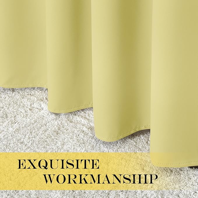 NICETOWN Blackout Curtains 72 inches Long, Grommet Privacy Window Treatment - Image 4