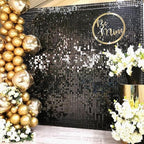 COKAOBE Black Shimmer Wall Backdrop, Photo Backdrops - Image 5
