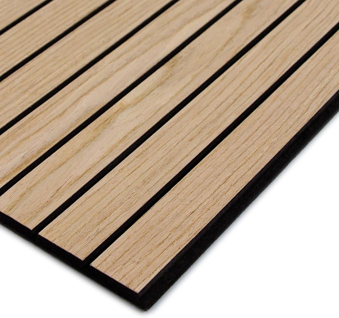 4-Piece Wood Slat Wall Panel for Interior Wall Decor Noise Cancelling 47.2" x - Image 9