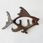 Rustic Fish-Shaped Decorative Wall Hook Rack Hangers - Image 7