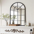 Arch Wall Mirror Mounted Decorative, Arched Window Pane Mirror - Image 3