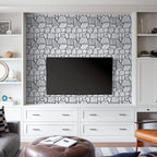 COMSTICKC 3D Faux Gray Stone Wall Sticker Peel and Stick Wall Panels, - Image 6