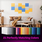 Acoustic Panels 12-Pack Soundproof Wall Panels 12"X12"X0.4" Sound Panels High - Image 5