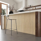 VEELIKE 30''x118'' Large Roll Wood Slat Wall Panel Peel and Stick Light Oak - Image 7