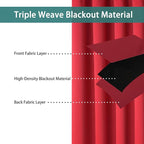 BONZER Extra Wide Room Divider Black Curtain Total Privacy Wall Room Darkening - Image 2