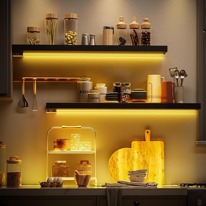 BAMEOS RGB LED Floating Shelves - Image 5