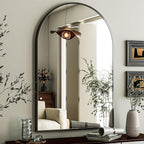 HARRITPURE Arched Wall Mirror – 26"x38" Arch Bathroom Mirror Metal Frame Vanity - Image 8