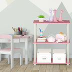 Furinno TURN-N-TUBE Storage Shelves, 3-Tier Book Shelf, Corner Shelf, Toolless - Image 2