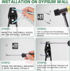 GURADESIGN 4-Piece Garage Hooks Wall Mount Storage Hanger - Image 4