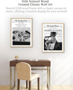 iHery Everything You Can Imagine Is Real Framed Trendy NewsPaper Wall Art - Image 6