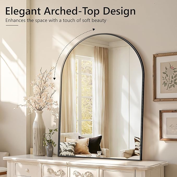 Arched Wall Mirror for Bathroom, Mirrors for Wall, Vanity Mirror for Bedroom - Image 4
