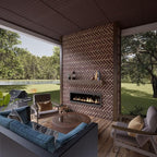 EverStone Herringbone Faux Brick Panel, 46 1/2"W x 25 1/4"H x 1"D, Old Town - Image 12
