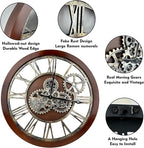 The B-Style Large Wall Clock 24 inch Moving Gear Wall Clock Oversized Vintage - Image 3