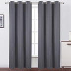 LEMOMO Grey Thermal Blackout Curtains/38 x 84 Inch/Set of 2 Panels Room by Lemomo