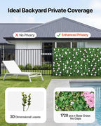 VEVOR Artificial Luxury‌ Flower Wall Backdrop, Each Panel 2 x 8 ft, Gorgeous 3D - Image 3