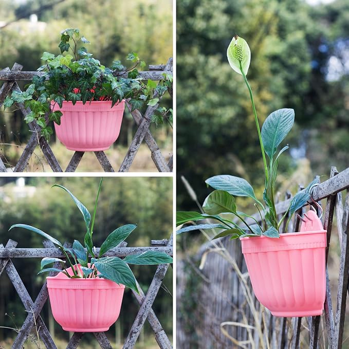 6 Pack Colorful Wall Hanging Planters - Image 5