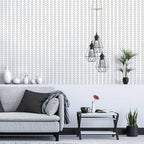Erfoni Black and White Peel and Stick Wallpaper Modern Herringbone Contact - Image 9