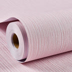 Haimin Grasscloth Wallpaper Textured 24in X 393in Fabric Contact Paper Pink by HaiminHomeDecorWallpaper