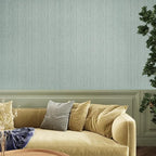 CRE8TIVE Large Size Mint Green Grasscloth Peel and Stick Wallpaper Textured - Image 2