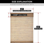 UNISHADES Cordless Bamboo Roman Shades - Image 6