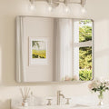 TETOTE Brushed Nickel Mirror 40 x 30 Inch by TETOTE