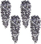 BLEUM CADE Fake Hanging Plants, Faux Deep Purple Vines Hanging Plant by BLEUMCADE